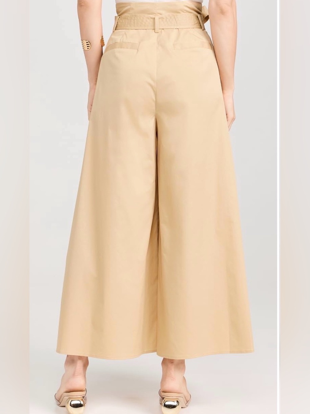 L'AGENCE Lowen Paperbag Crop Pants Size 4 - Picture 4 of 10